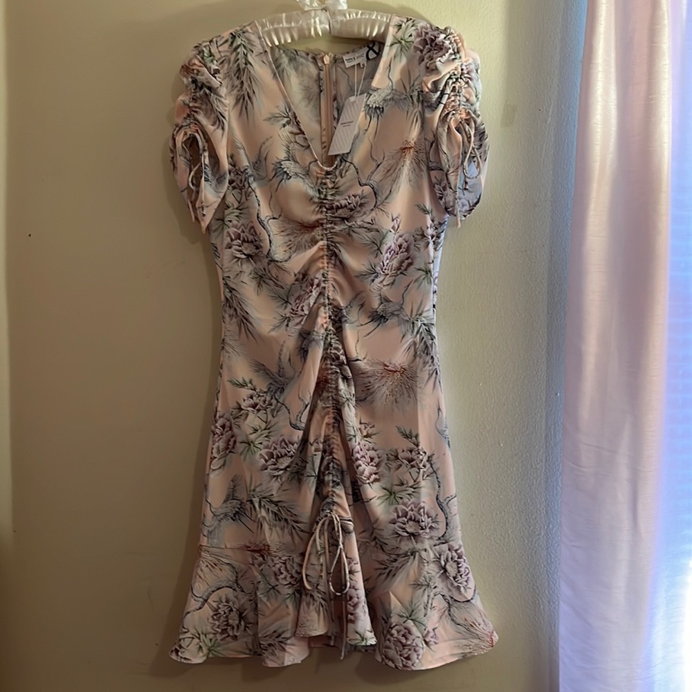 NWT belle & bloom penny lane rouched mini dress